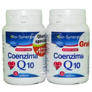Coenzima Q10 30MG, 30 cps 1+1 Gratis - Bio Synergie