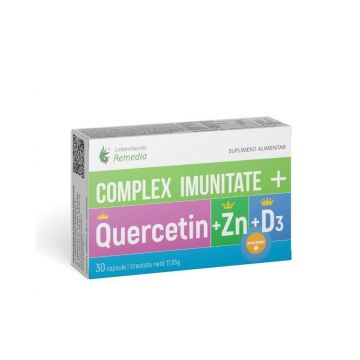 Complex Imunitate Quercetin+Zn+D3, 30cpr - Remedia
