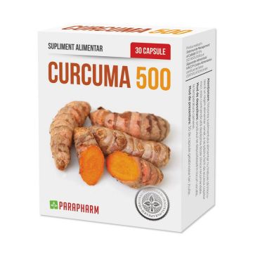 Curcuma 500mg, 30cps - Parapharm