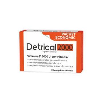 Detrical vitamina D 2000ui, 120cpr, Zdrovit