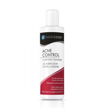 Gel purificator pentru curatare Acne Control, 150 ml, Pharmacore