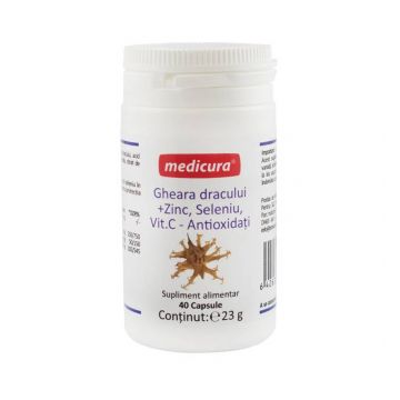Gheara dracului + Zinc, Seleniu, Vitamina C, 40 capsule Medicura