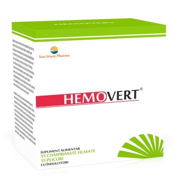 Hemovert, 15cpr si 15plicuri - Sun Wave Pharma