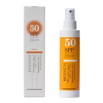 Lotiune solara spray pentru corp SPF50 cu ganoderma, 150ml - Bioearth