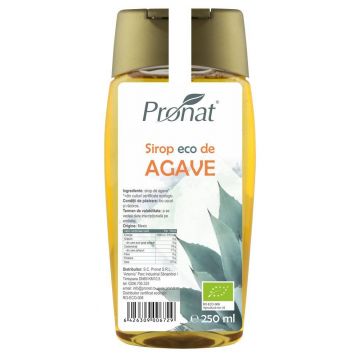 Sirop eco-bio de agave, 250 ml, Pronat