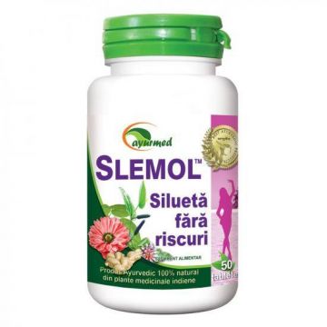 Slemol, tablete slabire naturala - Ayurmed 50 tablete