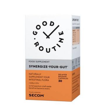 Synergize-Your-Gut- 30cps, Good Routine, Secom