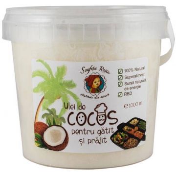 Ulei de cocos pentru gatit, RBD 1000 ml, Pronat