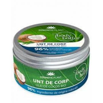 Unt de corp cu ulei de cocos, 200ml - Cosmeticplant