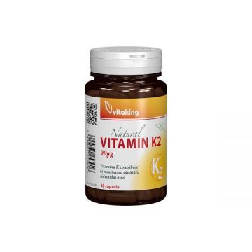 Vitamina K2 90 mcg, 30 cps - VITAKING