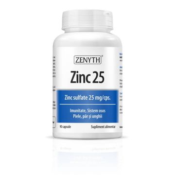 Zinc 25mg 90 capsule, ZENYTH PHARMACEUTICALS