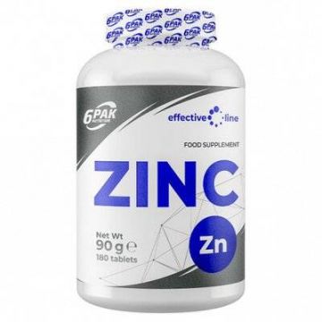 ZINC lactat 15mg, 180tb, 6PAK NUTRITION
