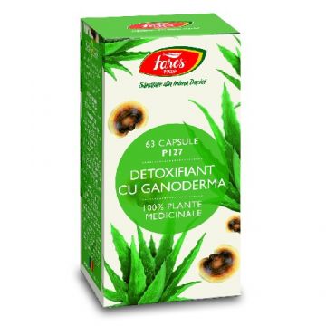 Detoxifiant cu Ganoderma 63cps Fares
