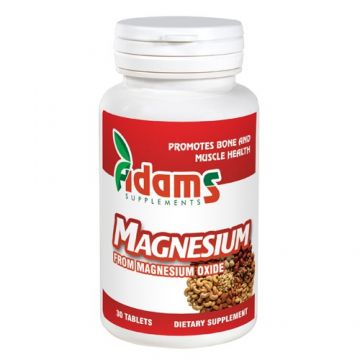 Magneziu 375mg 30 tab. Adams Supplements