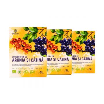 PROMO: 3x3L Suc Aronia - Cătină 3L ECO