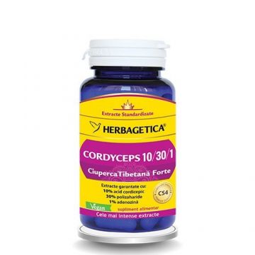 Cordyceps Ciuperca Tibetana Forte 60cps Herbagetica