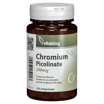 Crom Picolinat, 200mcg, 100cpr, Vitaking
