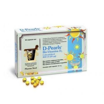 D-Pearls Bio-Vitamina D3, 80cps, Pharma Nord