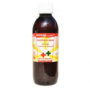 FaviTusin Sirop Contra Tusei pentru Diabetici 250ml Favisan