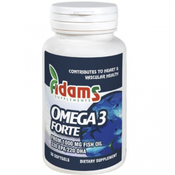 Omega3 Forte 330 EPA 220 DHA 30 cps. Adams Supplements