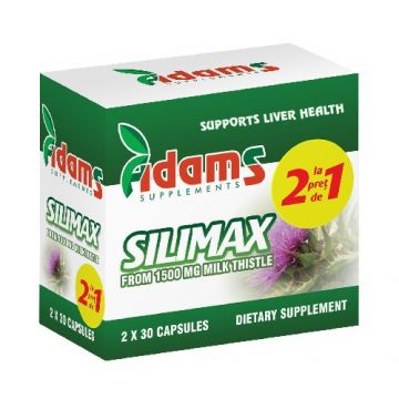 Pachet Silimax 1500mg 30cps Adams 1+1 GRATUIT