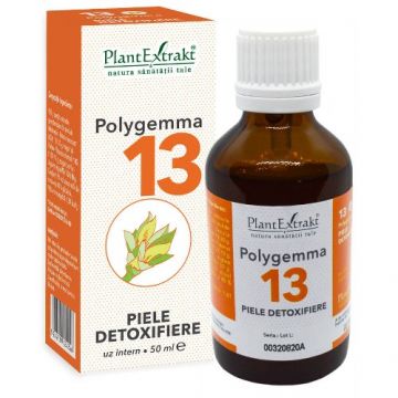 Polygemma 13 -Piele Detoxifiere- 50ml PlantExtract