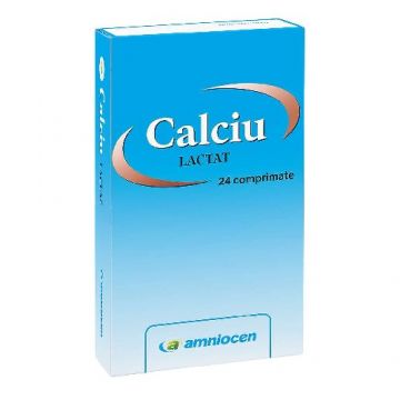 Calciu Lactat 24cpr Amniocen