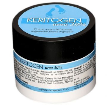 Crema intens hidratanta, Keritogen Uree, 30%, 50g, Herbagen