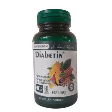 Diabetin, 60cps, Pro Natura
