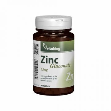 Gluconat de Zinc 25Mg 90cpr, Vitaking