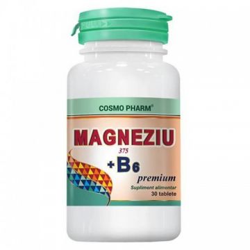 Magneziu 375 mg+B6, 30cpr, Cosmopharm