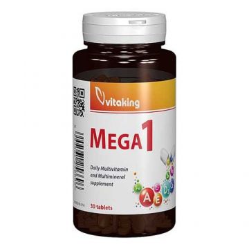 Multivitamine cu Minerale si Folat Mega1 30tb, Vitaking