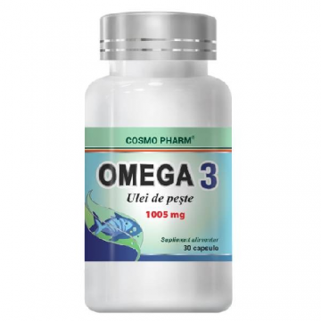 Omega 3 Ulei Peste 1005mg, 30cps, Cosmopharm