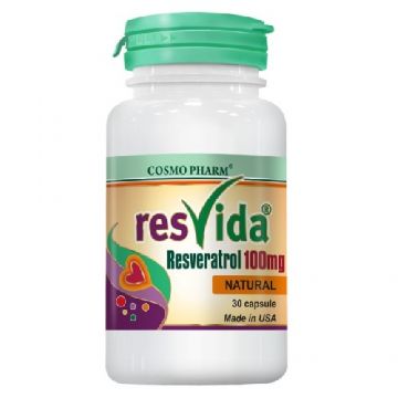 Resvida Resveratrol 100mg 30cps, CosmoPharm