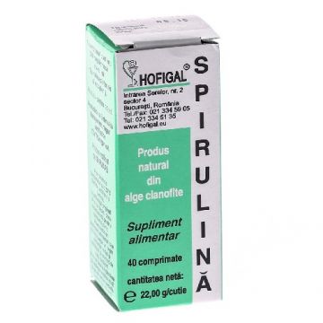 Spirulina 200mg 40cpr Hofigal