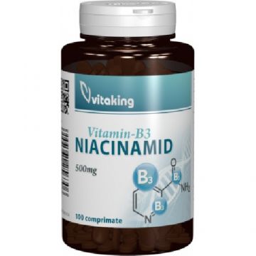 Vitamina B3 (Niacinamid) 500mg, 100cpr, Vitaking