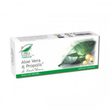 Aloe vera si propolis, 30cps - Pro Natura