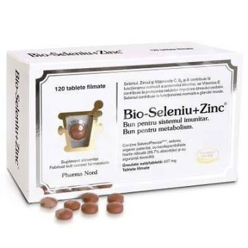 Bio-seleniu si zinc, 120tbs - Pharma Nord