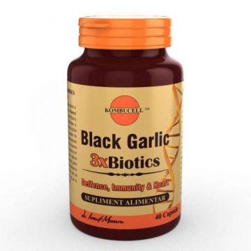 Black Garlic 3xBiotics, 40cps - MEDICA