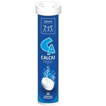 Calciu, 20cpr - Zdrovit