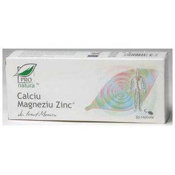 Calciu Magneziu si Zinc, 30cps si 150cps - MEDICA 30 capsule