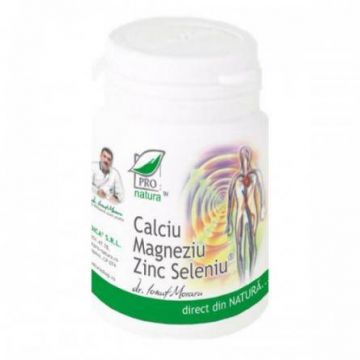 Calciu Magneziu Zinc Seleniu 150cps, 60cps si 30cps - MEDICA 60 capsule