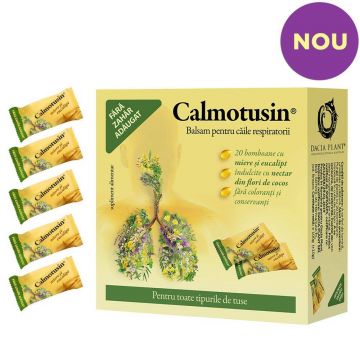 Calmotusin drops cu miere si eucalipt, 20buc - Dacia Plant