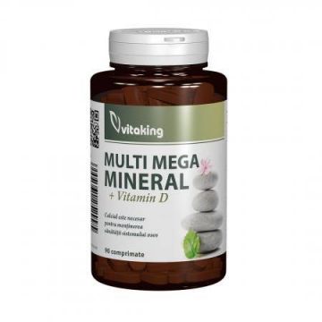 Complex multimineral cu vitamina D, 90cpr - Vitaking