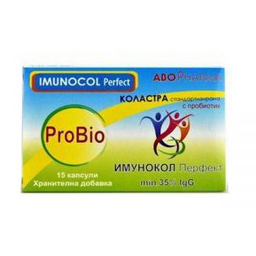 Imunocol Perfect colostru standardizat cu probiotice, 15cps - ABOPharma