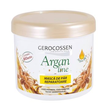 Masca de par reparatoare cu ulei de argan si keratina, ArganLine, 450ml - Gerocossen