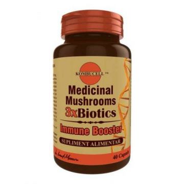 Medicinal Mushrooms 3xBiotics, 40cps - MEDICA