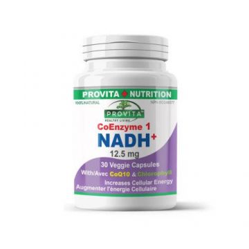 NADH+, 12.5mg, 30cps - Provita - Organika