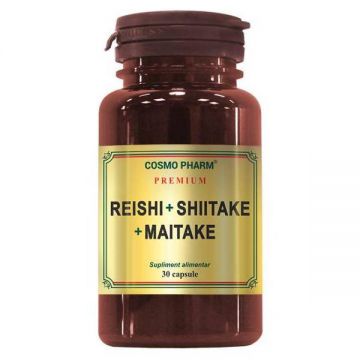 Reishi, Shiitake si Maitake - Cosmo Pharm 30 capsule