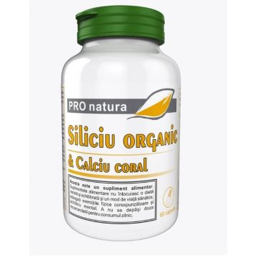 Siliciu organic si calciu coral, 60cps - MEDICA